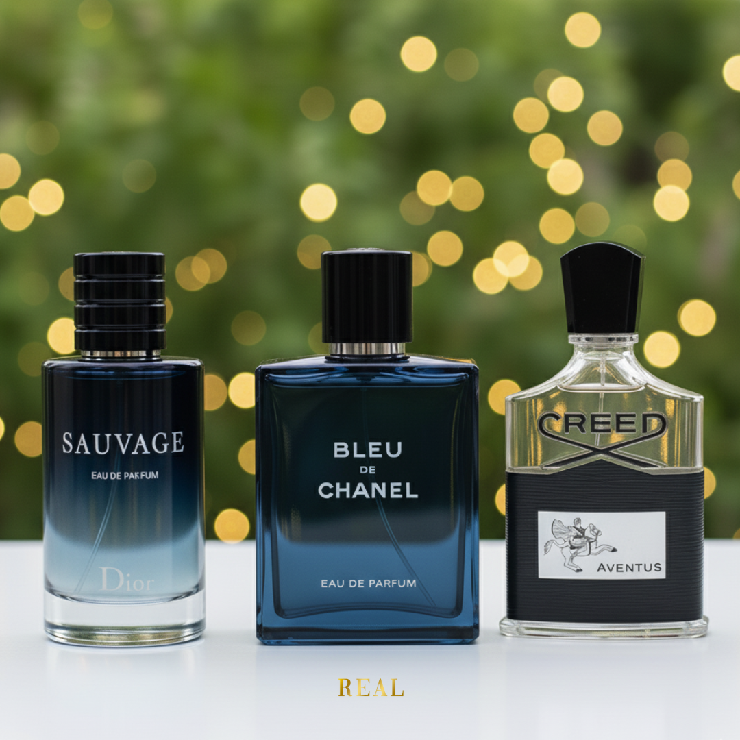 Combo de 3 perfumes -  Creed, Bleu de Chanel, Sauvage